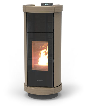 Пеллетный камин THERMOROSSI DORICA SUPREME METALCOLOR IDRA 24_4 Пеллетный камин THERMOROSSI DORICA SUPREME METALCOLOR IDRA 24_4