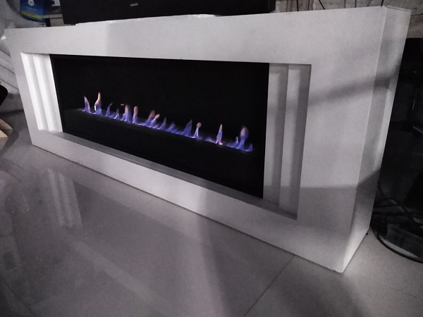 Каминокомплект Firezo Line Белый (выставочный образец)_1 Каминокомплект Firezo Line Белый (выставочный образец)_1